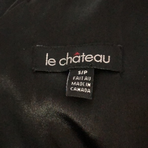 LE Chateau black satin dress size small - Picture 5 of 5